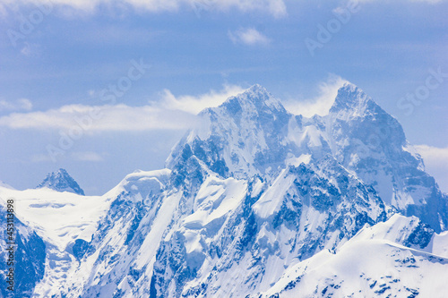 View of snow-covered Ushba from Elbrus © Вероника Аржановская