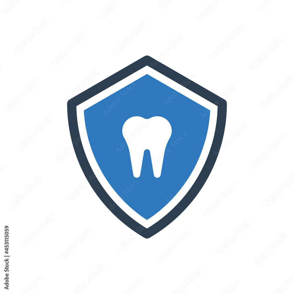 Protection Security Teeth And Tooth Icon Protection Security Teeth And Tooth Icon