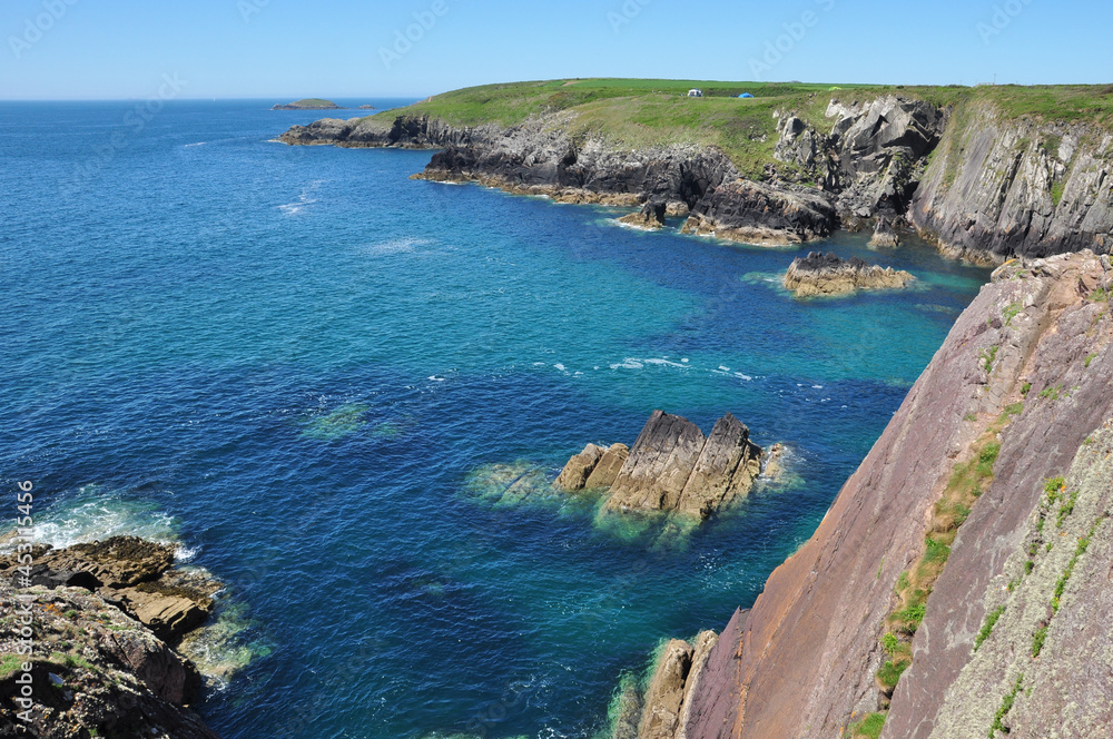 Cliffs and Rocky Coastline, Pembrokeshire
