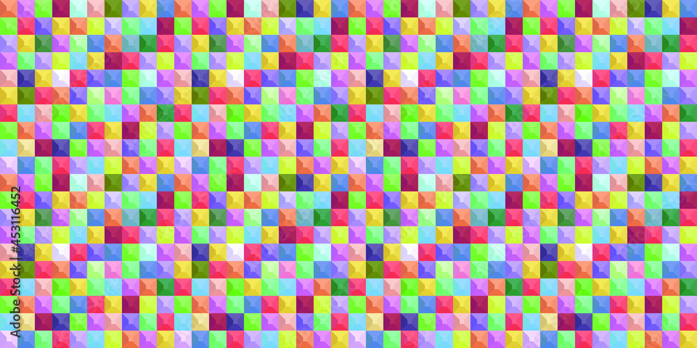 Fototapeta premium Colorful geometric background. Mosaic tiles. Vector illustration. 