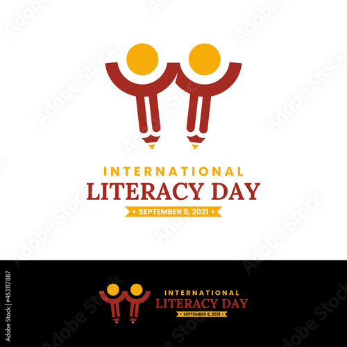 International Literacy Day Logo Design Template