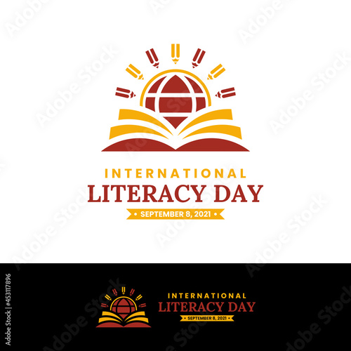 International Literacy Day Logo Design Template