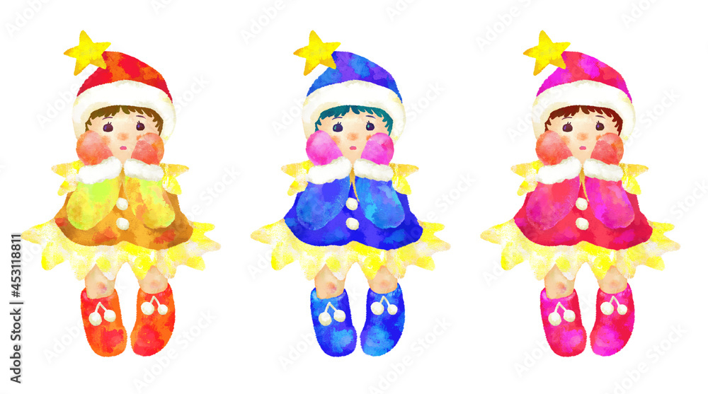 手描き クリスマス 小人 イラスト セット Stock Illustration Adobe Stock 手描き クリスマス 小人 イラスト セット Stock Illustration Adobe Stock