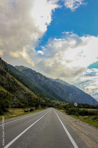 Mountain views in the Baksan gorge