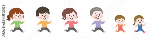 二頭身_走る人たち