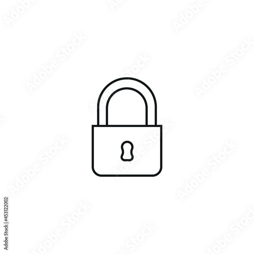 Free Download Padlock thin line icon - GFXLoad