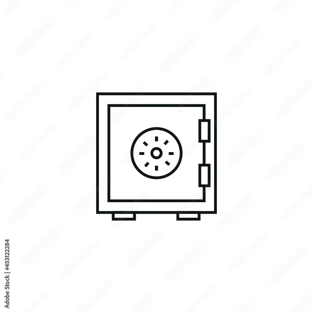Safe outline icon Safe outline icon