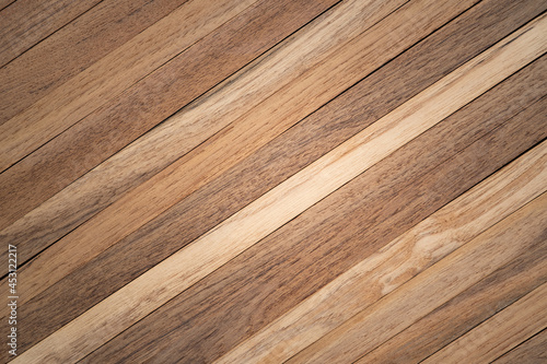 Teak wooden lath pattern texture background