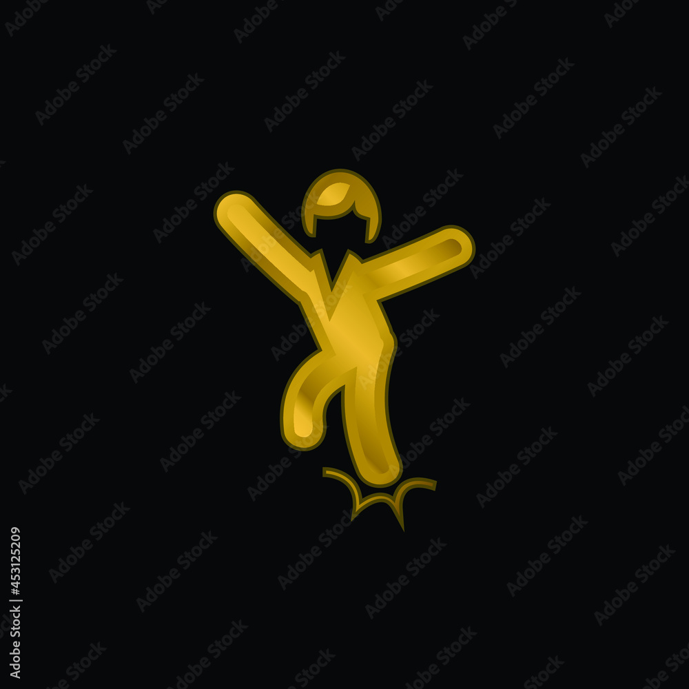 Ankle Sprain gold plated metalic icon or logo vector Ankle Sprain gold plated metalic icon or logo vector