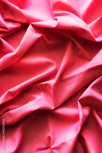 Wrinkled pink textile