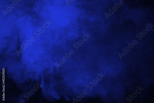 Dark blue color smoke background