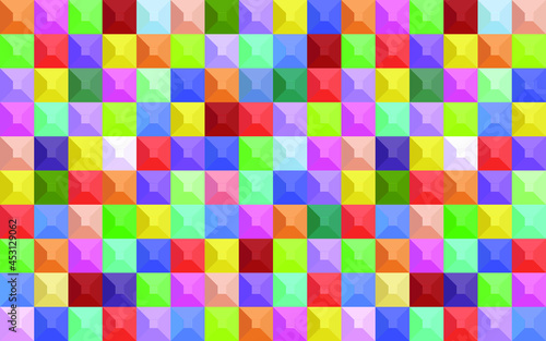 Colorful geometric background. Mosaic tiles. Vector illustration. 