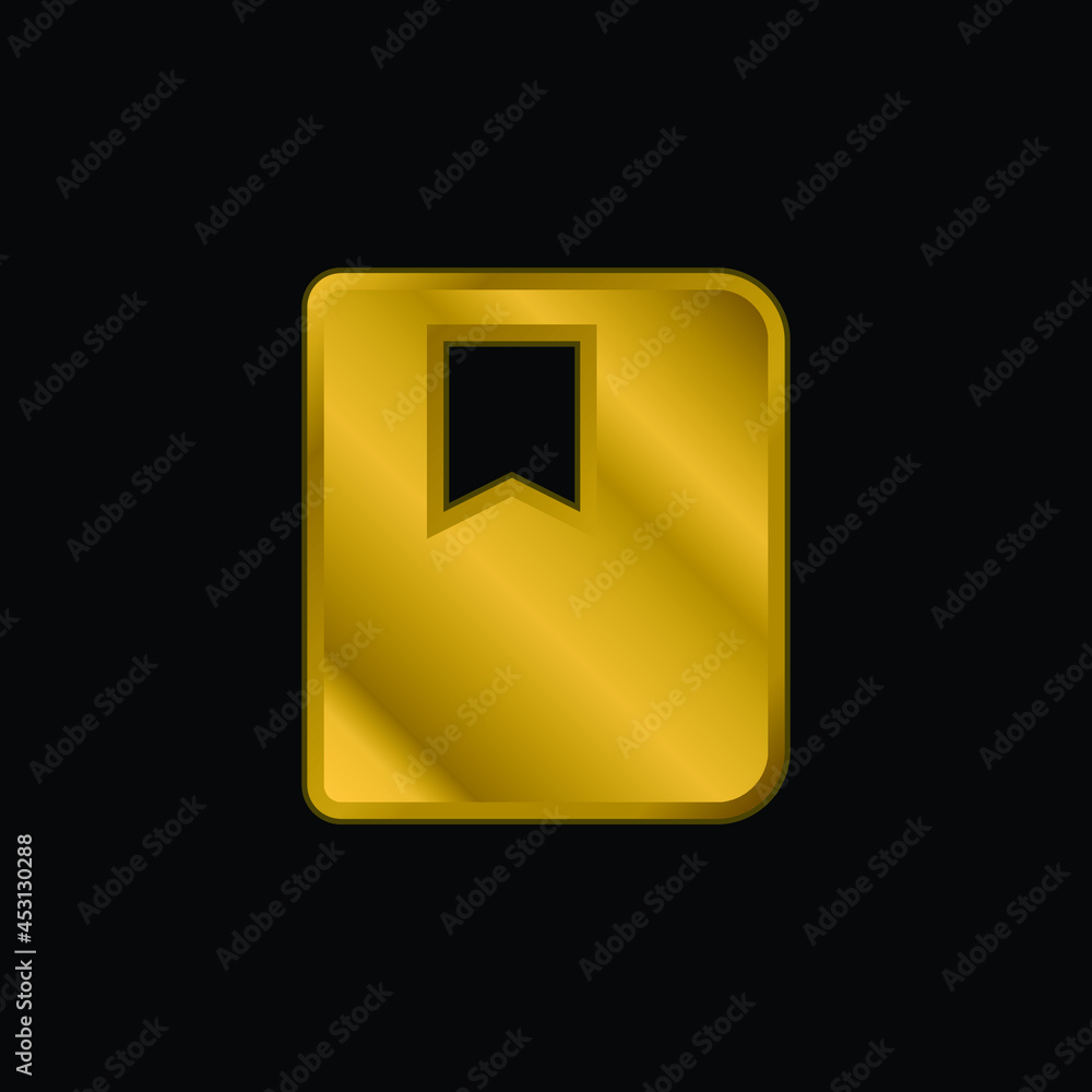 Agenda gold plated metalic icon or logo vector Agenda gold plated metalic icon or logo vector