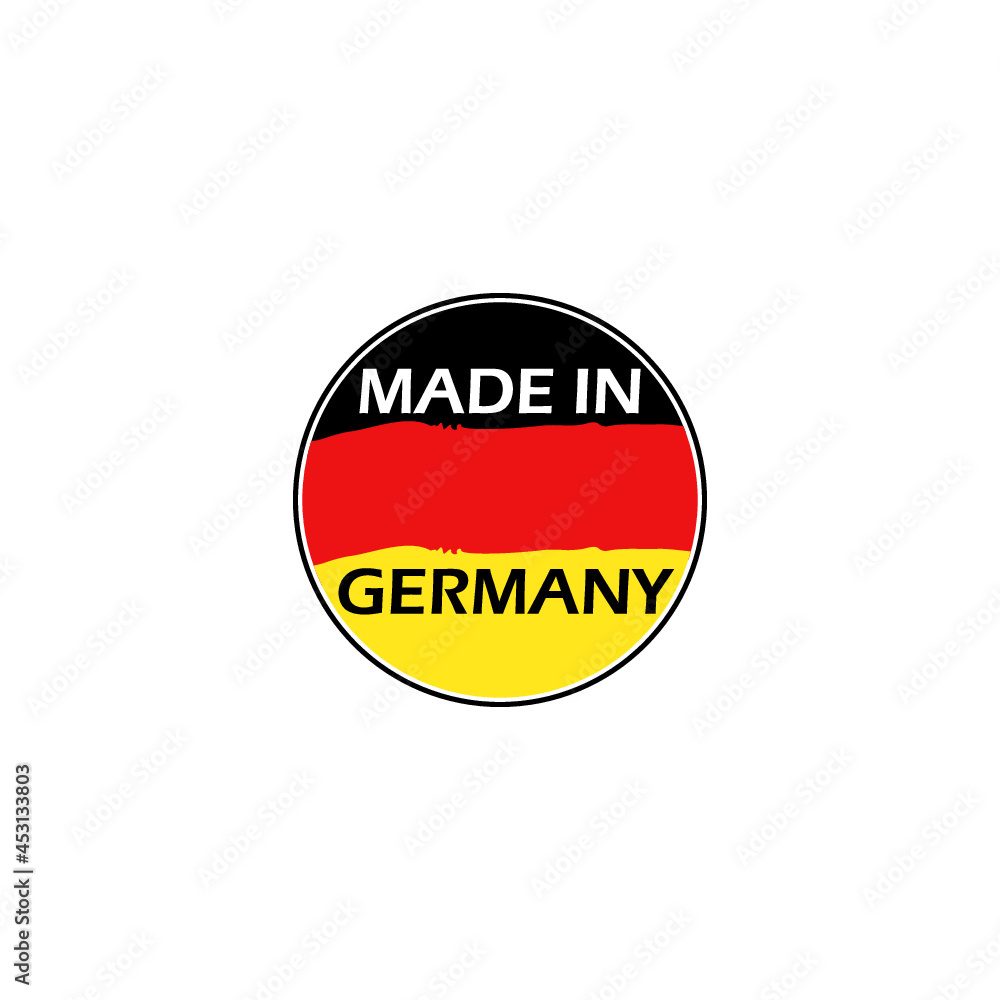 Made in Germany icon isolated on white background Made in Germany icon isolated on white background