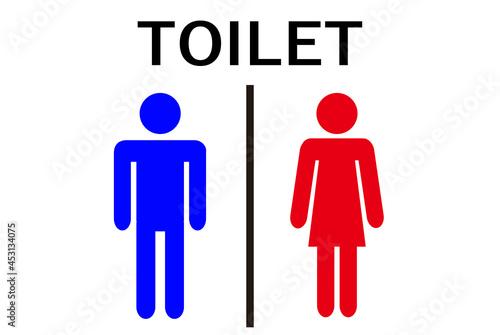 トイレの案内のイラスト