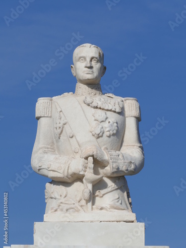 Bust in Rhodes Town, Rhodes, Greece