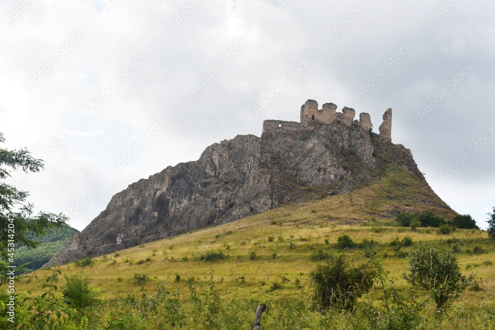 A limestone rock in the Trascau mountains, Transylvania, Romania.