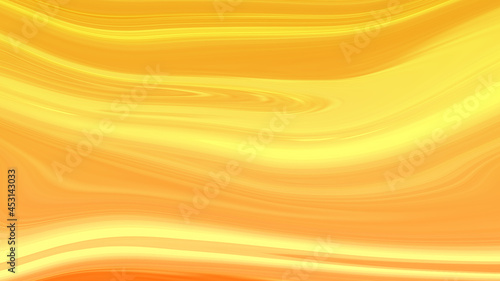 abstract orange background with waves liquid paint 