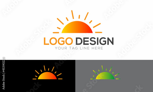 A Sun Logo design template