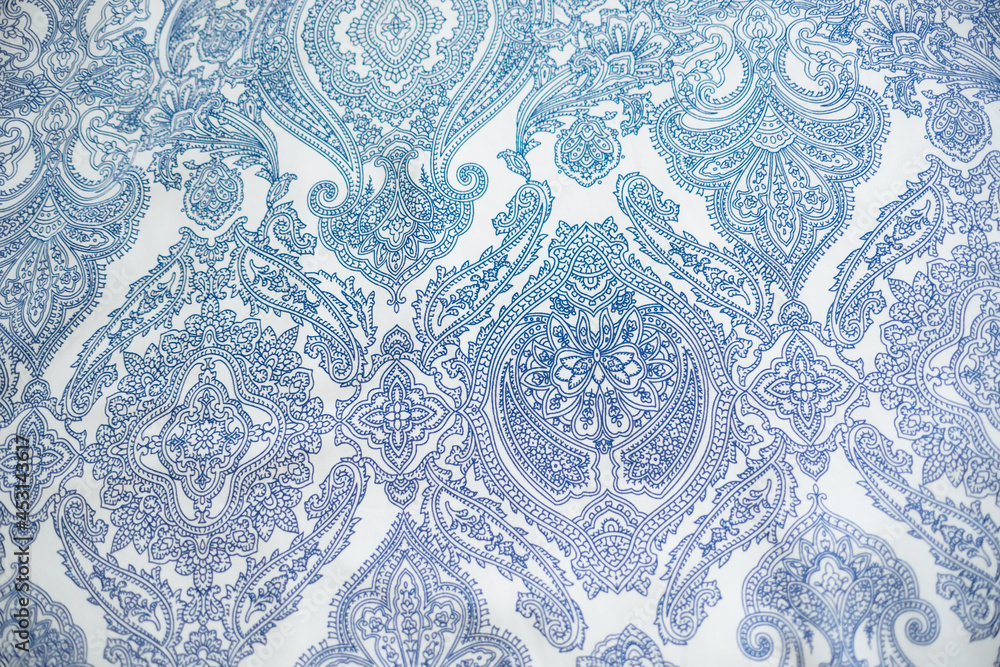blue and white lace