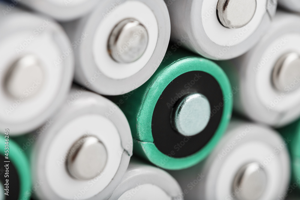 AA batteries as a texture background in full screen. AA batteries as a texture background in full screen.
