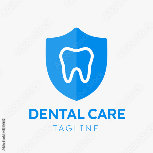 Dental Care Logo Vector Template. Modern style and clean design. This design can be used in dentist clinic and dental products.