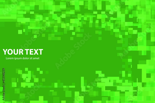 Abstract pixel background illustration. Place to write. background from tiles with shadows.