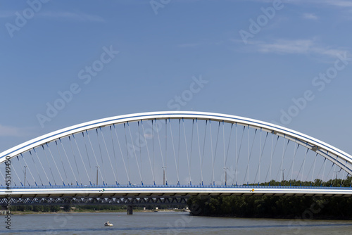 Canvas Print Apollo bridge over river Danube in Bratislava, Slovakia