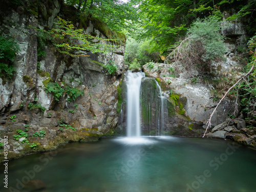 Beautiful waterfall in the Appennini mountains (Italy)