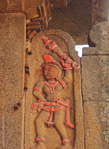 carvings at Gomateshwara (Bahubali) Temple - Karnataka,India photo