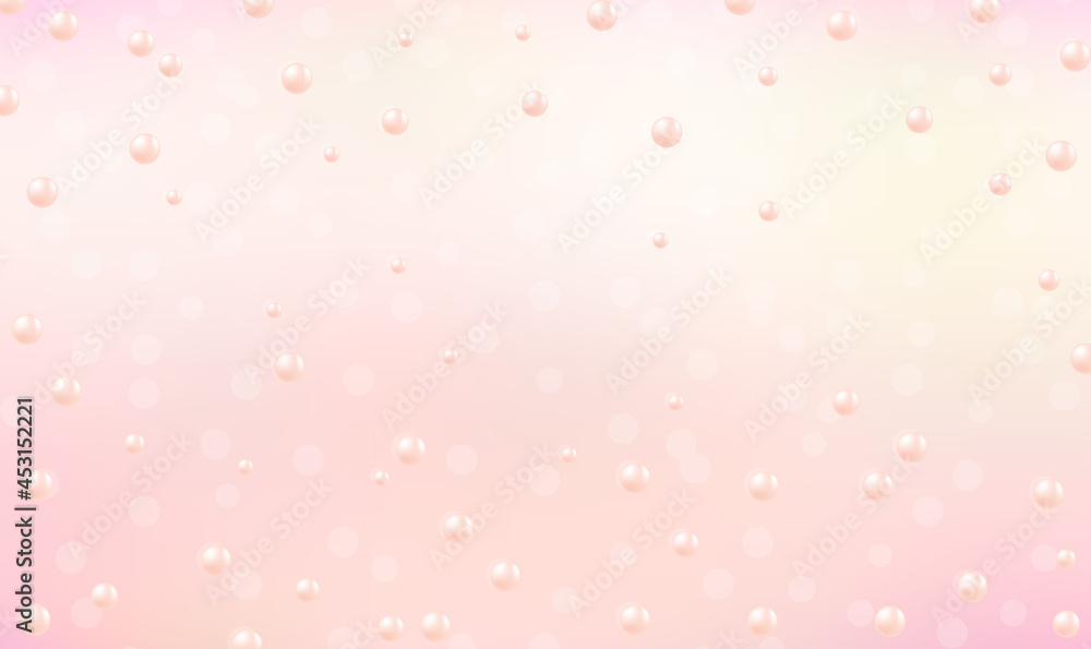 Beautiful shiny pearls pattern on soft pink background. Pearl beads on soft pink background. Vector for web design, advertising poster, sale banner, beauty sphere, spa illustration. Vector EPS10 Beautiful shiny pearls pattern on soft pink background. Pearl beads on soft pink background. Vector for web design, advertising poster, sale banner, beauty sphere, spa illustration. Vector EPS10
