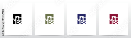 Bridge Inside Letter Logo Design E