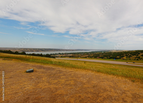 Views of Chamberlain, South Dakota on the Missouri River in Summer