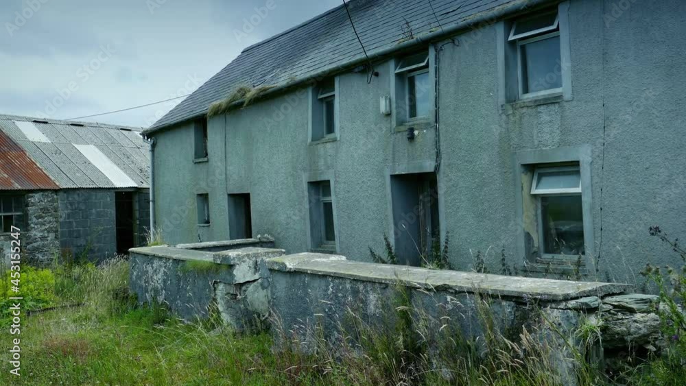 Old Abandoned Farm House In The Daytime Old Abandoned Farm House In The Daytime