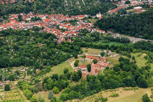 Burg Stargard, bei Neubrandenburg, Mecklenburg-Vorpommern, Deutschland, Luftaufnahme aus dem Flugzeug
