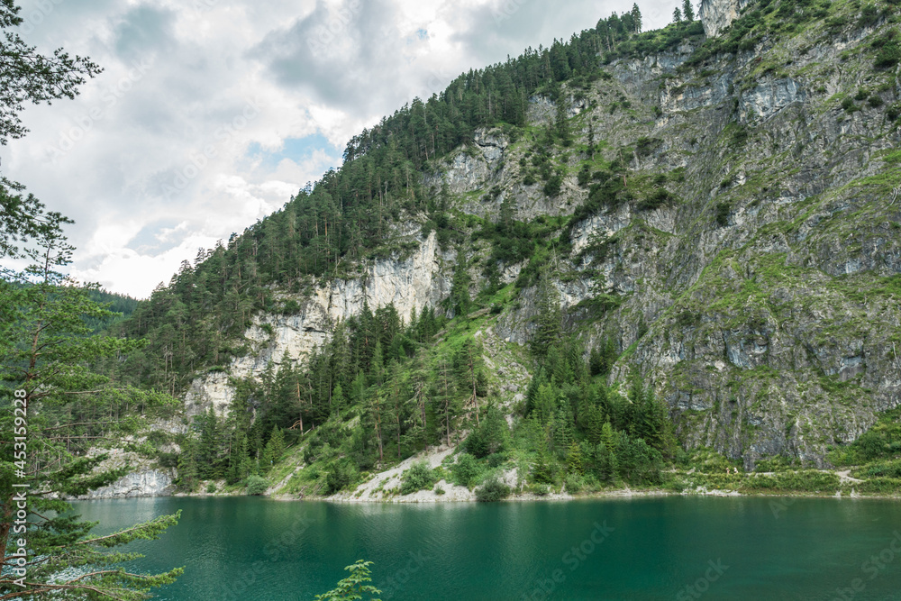 a rocky mountain near Blindsee lake