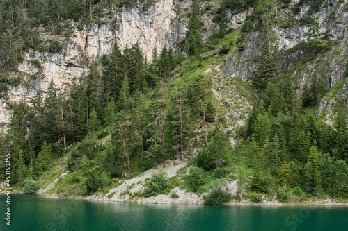 a part of a rocky mountain near Blindsee lake