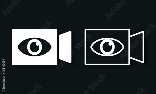 Live video stream icon. View online video. Illustration vector