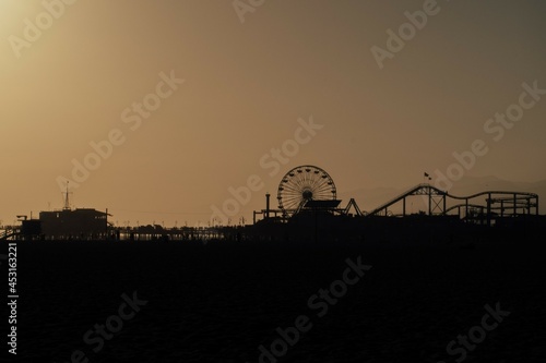 Santa Monica Pier at Sunset