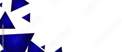 Abstract pattern of luxury dark blue triangles. Modern background, cover, template with white space. Vector EPS 10.