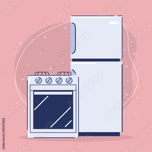 household appliances cartoon