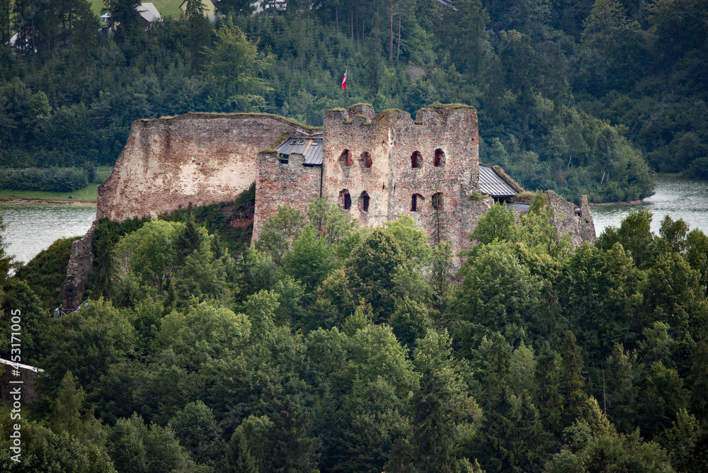 Zamek w Czorsztynie - obrazy, fototapety, plakaty 