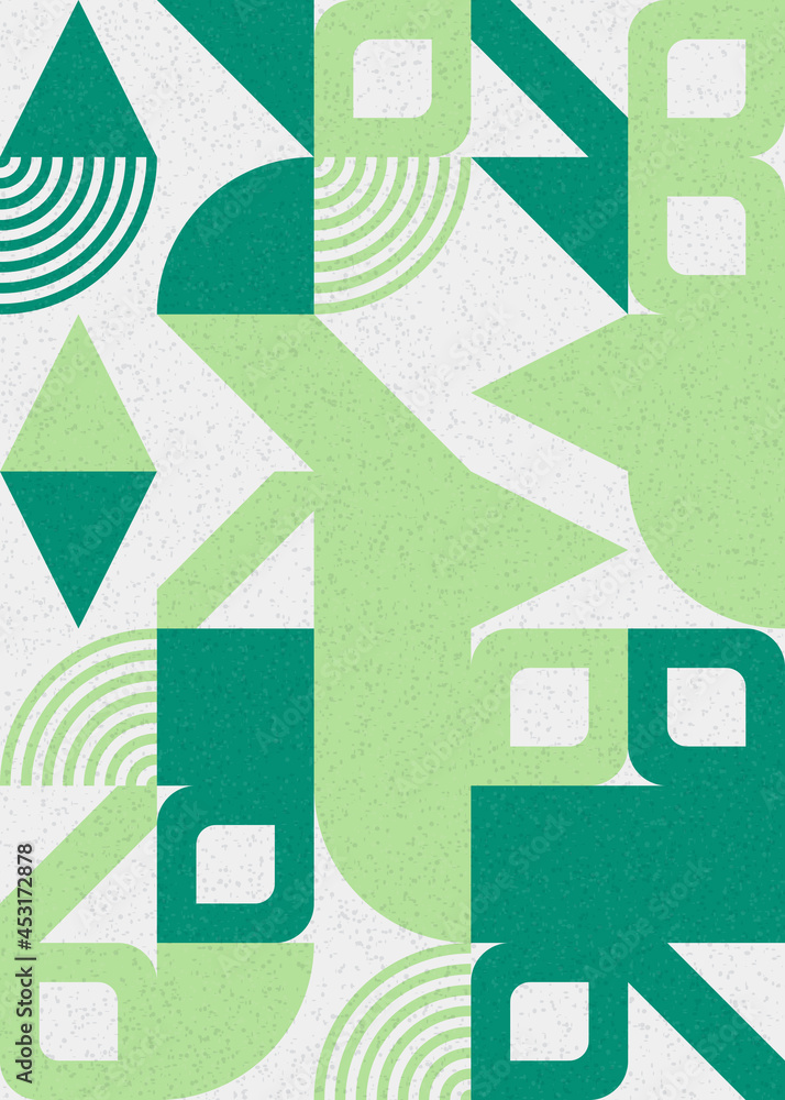 Fototapeta premium Abstract Geometric Pattern generative computational art illustration