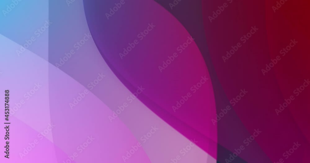 Animation of colourful shapes moving on blue background Animation of colourful shapes moving on blue background