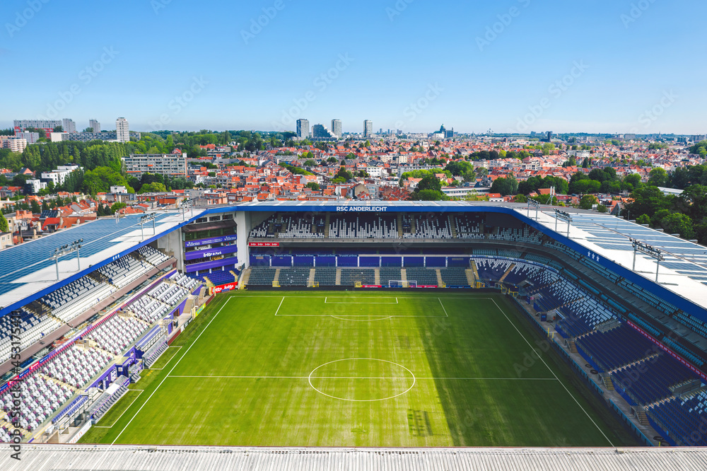 Constant Vanden Stock Stadium, home arena of R.S.C. Anderlecht. Brussels,  Belgium - June 2021 Photos | Adobe Stock