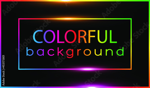 Colorful background. Vector illustration. Colorful frame. 