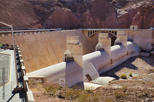 Pennstock and Spillway tunnels at the Hoover dam, Nevada, USA