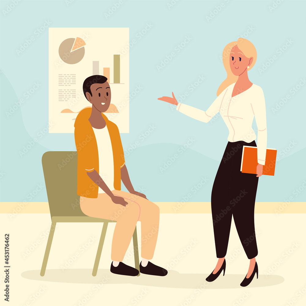 woman training a colleague woman training a colleague