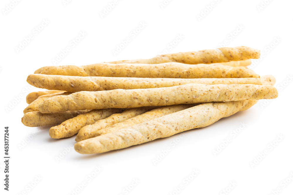 Grissini sticks. Traditional italian bread sticks. Grissini sticks. Traditional italian bread sticks.
