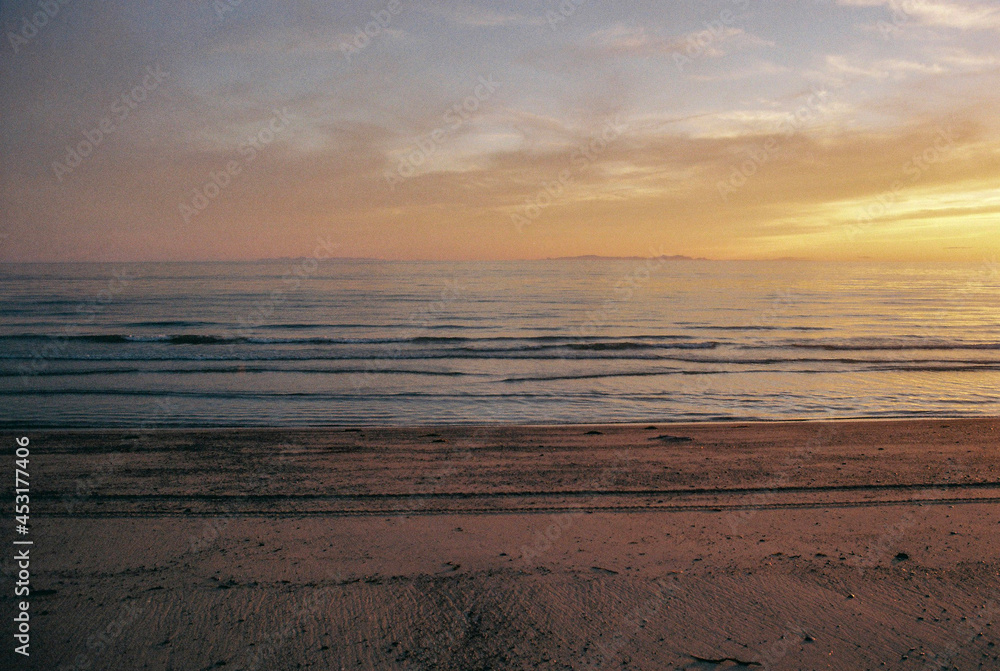 sunset on the beach sunset on the beach